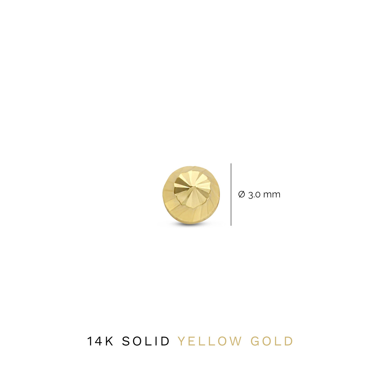 Isabel Bernard Rivoli Demi 14 karat gold stud ear studs with diamond cut