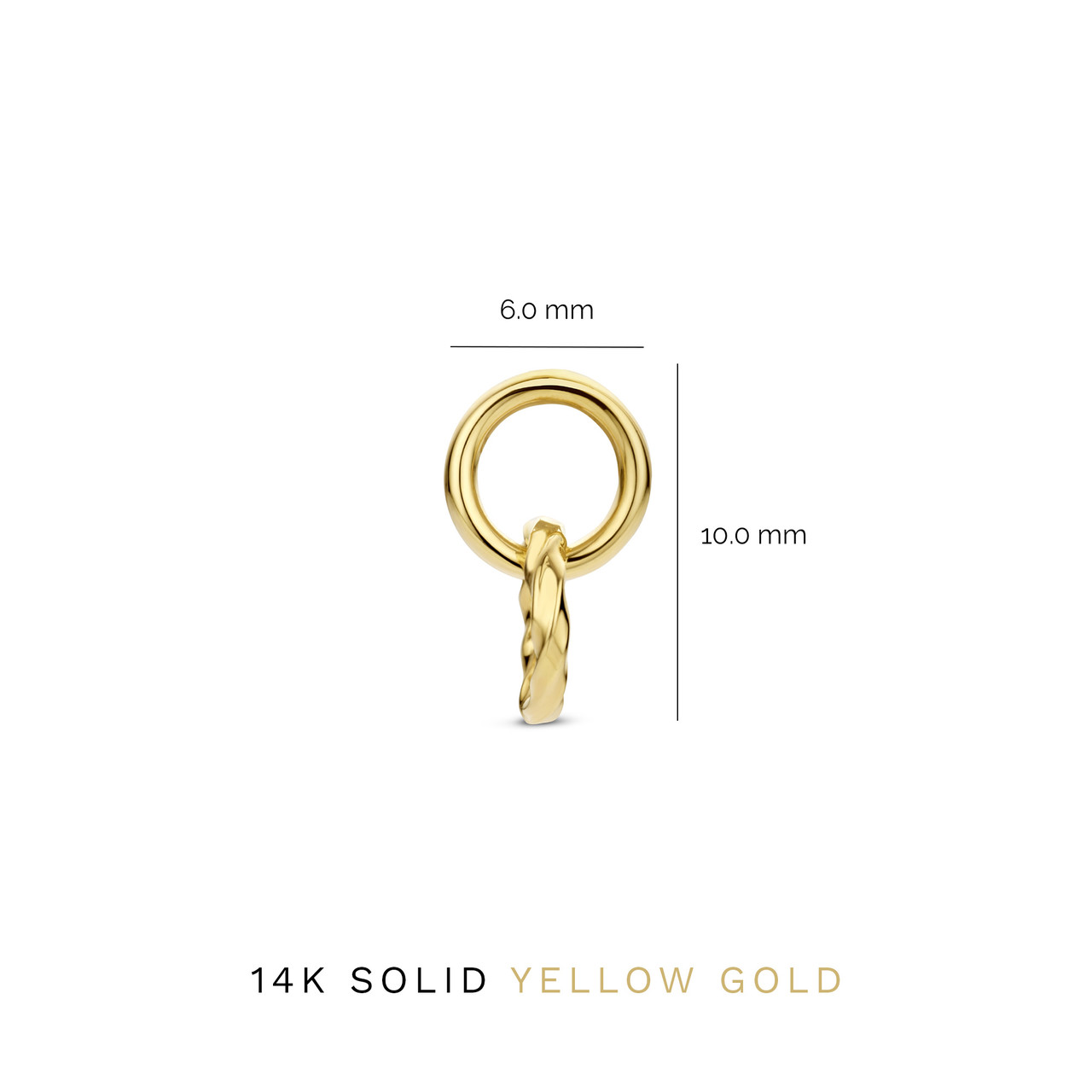 Isabel Bernard Rivoli Lisan 14 karat gold drop earrings with twist