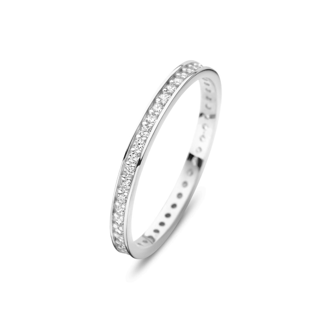 Isabel Bernard Saint Germain Merle 14 karat white gold ring with zirconia