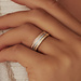 Isabel Bernard Saint Germain Merle 14 karat white gold ring with zirconia