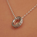 Isabel Bernard Saint Germain Merle 14 karat white gold necklace with zirconia