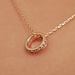 Isabel Bernard La Concorde Merle 14 karat rose gold necklace with zirconia