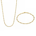 Isabel Bernard Cadeau d'Isabel 14 karat gold necklace and bracelet gift set