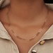 Isabel Bernard Aidee Odile 14 karat gold link necklace