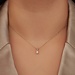 Isabel Bernard De la Paix Maxime 14 karat gold necklace with diamond 0.11 carat