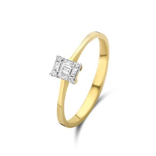 Isabel Bernard De la Paix Maxime 14 karaat gouden ring | diamant 0.10 ct