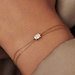 Isabel Bernard De la Paix Maxime bracelet en or 14 carats avec diamant 0.10 carat