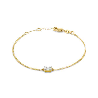 Isabel Bernard De la Paix Maxime 14 karaat gouden armband | diamant 0.10 ct