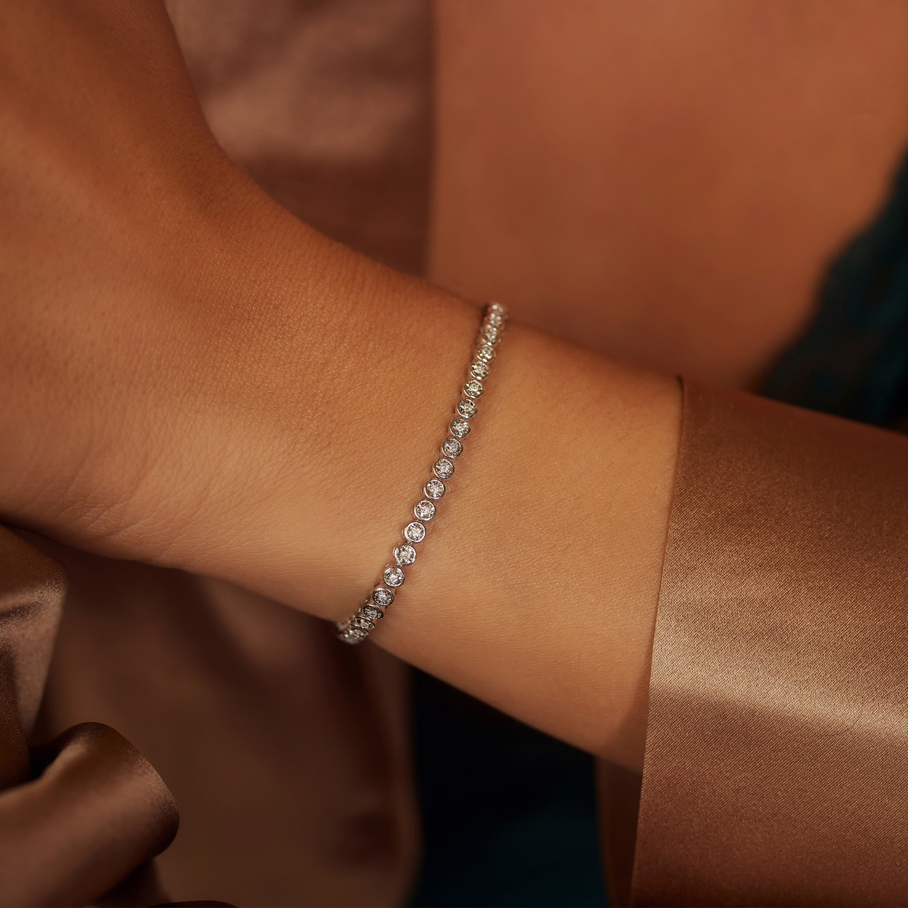 14 carat diamond online bracelet