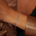 Isabel Bernard De la Paix Alfie bracelet tennis en or blanc 14 carats avec diamant 0.36 carat