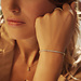 Isabel Bernard De la Paix Alfie 14 karat gold tennis bracelet with diamond 0.36 carat