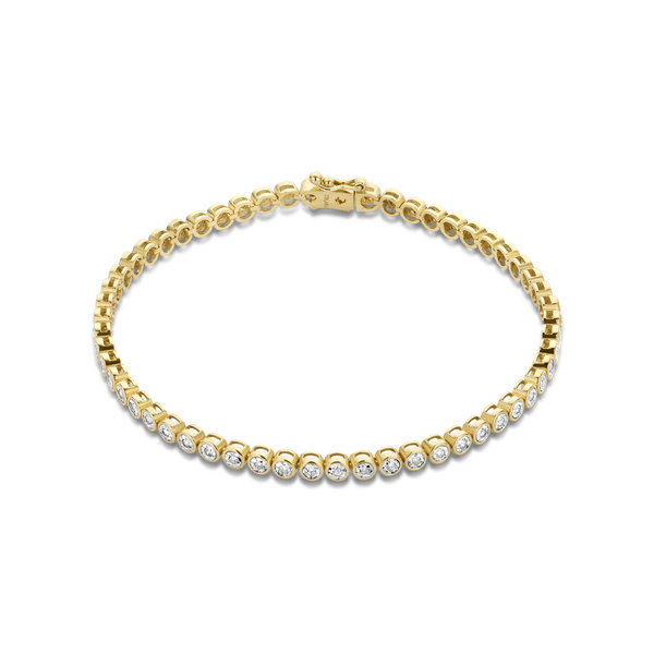 Isabel Bernard De la Paix Alfie 14 karaat gouden tennis armband | diamant 0.36 ct