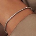 Isabel Bernard De la Paix Madeline 14 karat white gold tennis bracelet with diamond 1.08 carat