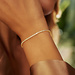 Isabel Bernard De la Paix Madeline 585er Gold Tennis Armband mit Diamant 1.08 Karat