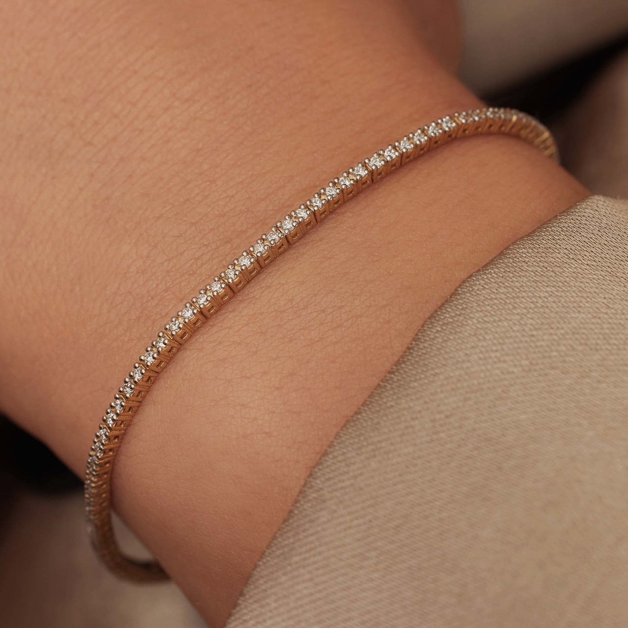 All my friends are wearing this Amazon best-selling tennis bracelet, and  it's only $18