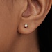 Isabel Bernard De la Paix Sybil 14 karat gold stud ear studs with diamond 0.20 carat