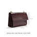 Isabel Bernard Femme Forte Valerie croco brown calfskin leather shoulder bag