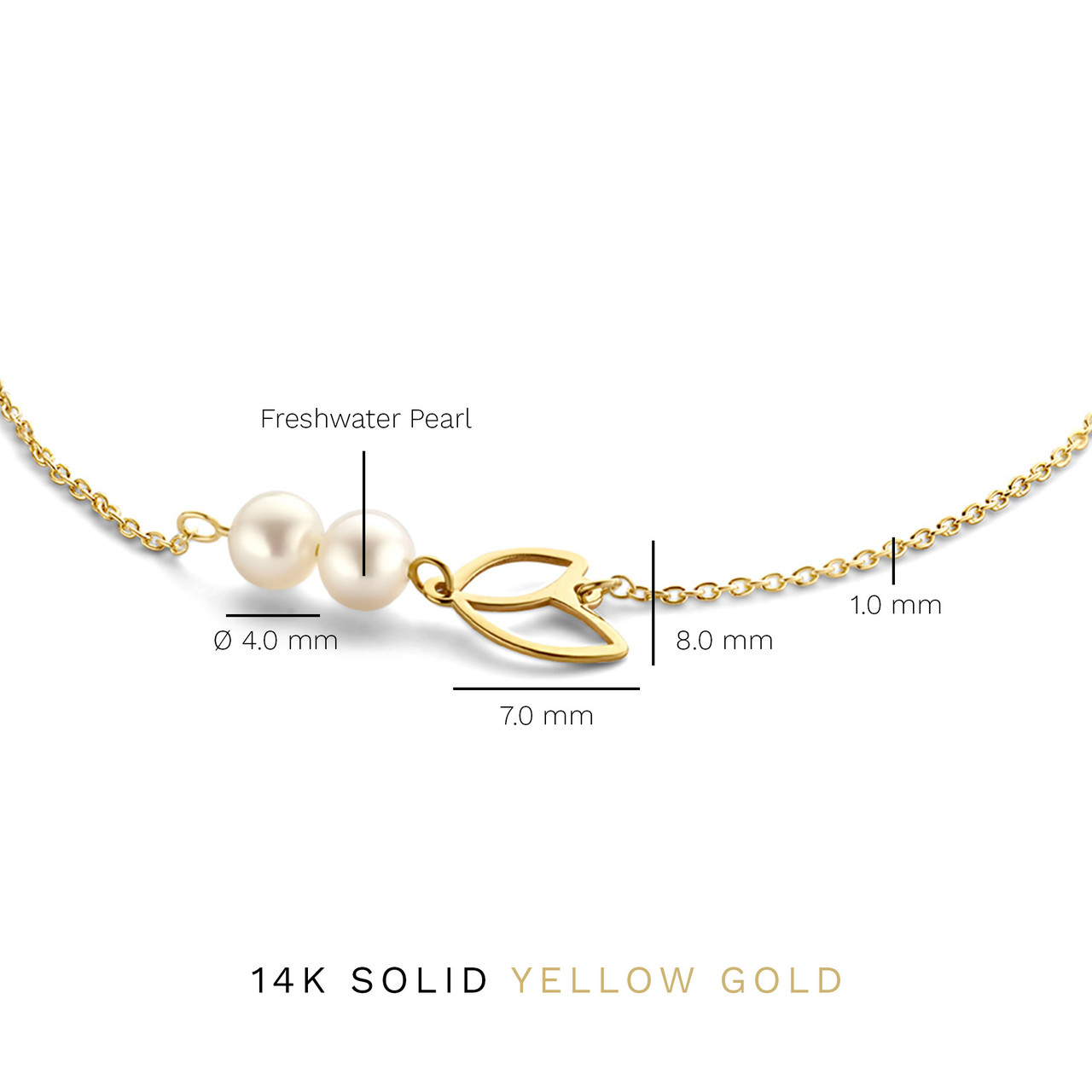 Isabel Bernard Belleville Noémi 14 karat gold bracelet with freshwater pearls