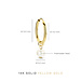 Isabel Bernard Belleville Luna 14 karat gold hoop earrings with freshwater pearl