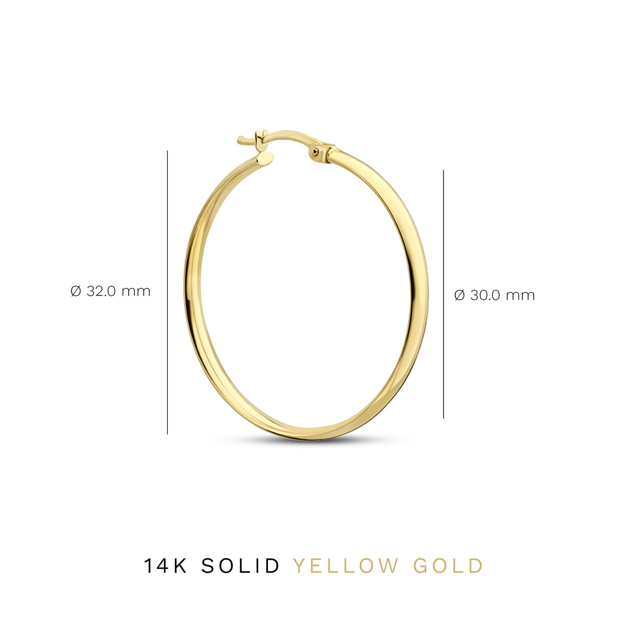 Isabel Bernard Rivoli Estrella 14 karat gold hoop earrings 32 mm