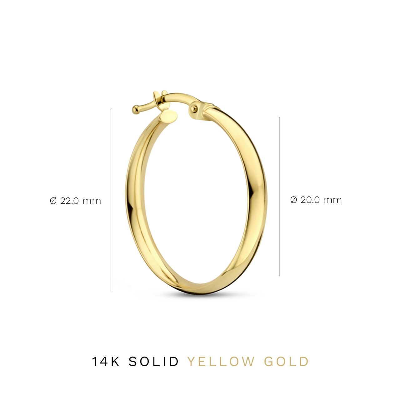 Isabel Bernard Rivoli Estrella 14 karat gold hoop earrings 22 mm