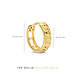 Isabel Bernard Rivoli Laura 14 karat gold hoop earrings with diamond cut