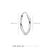 Isabel Bernard Saint Germain Cerise 14 karat white gold hoop earrings 16 mm