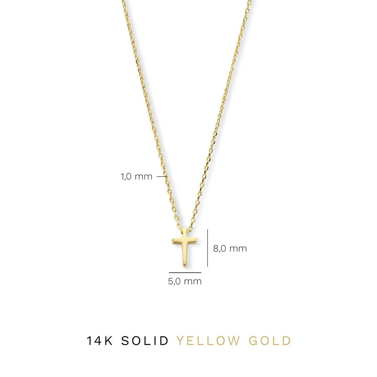 Isabel Bernard Monceau Solange 14 karat gold necklace with cross