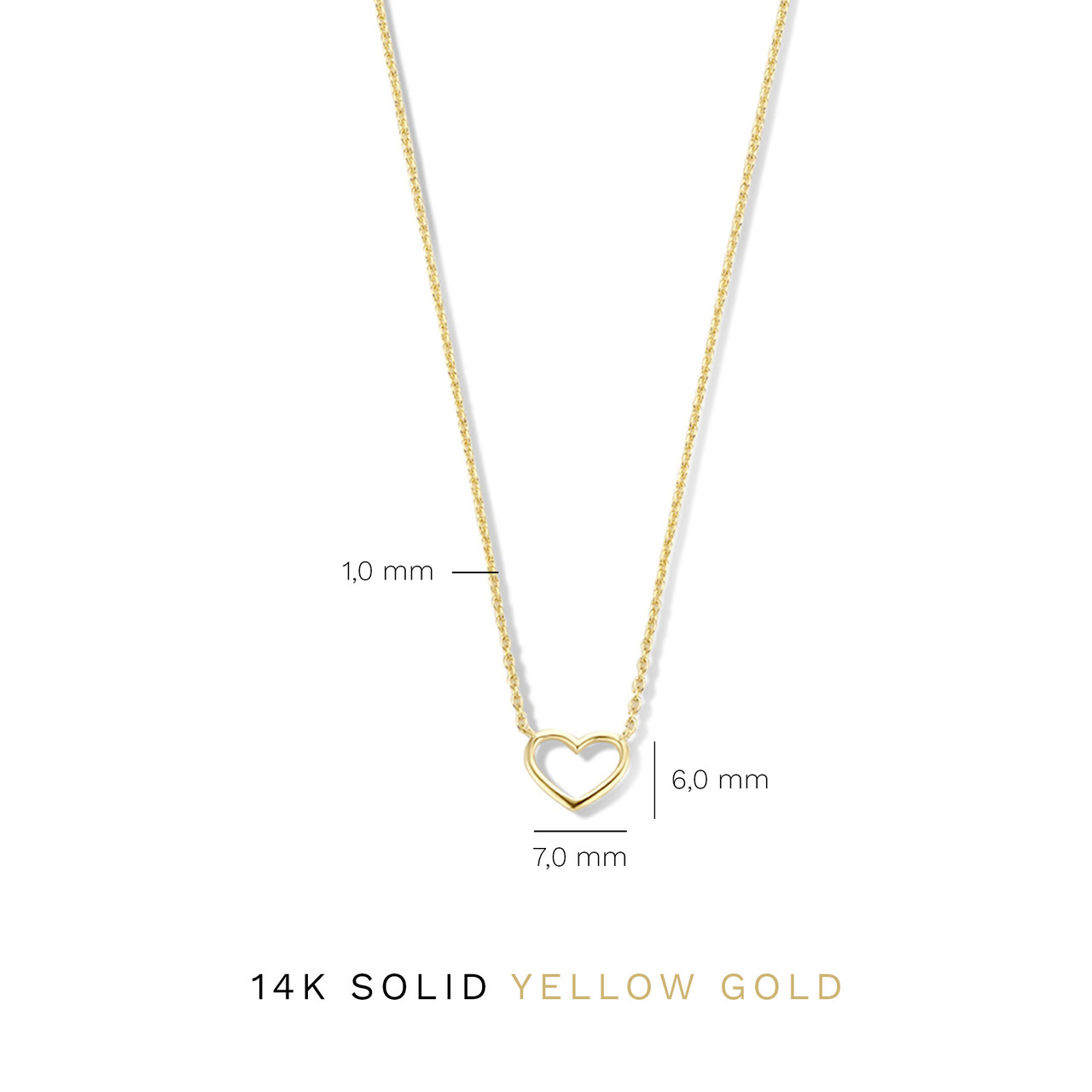 Isabel Bernard Belleville Amore 14 karat gold necklace with heart