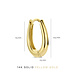 Isabel Bernard Rivoli Maryn 14 karat gold hoop earrings