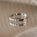 Isabel Bernard De la Paix Madeline 14 karat white gold ring with diamond 0.20 carat
