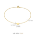 Isabel Bernard Cadeau d'Isabel 14 karat gold necklace and bracelet gift set