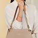 Isabel Bernard Femme Forte Annabelle taupe calfskin leather shoulder bag