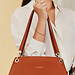 Isabel Bernard Femme Forte Annabelle cognac calfskin leather shoulder bag