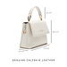 Isabel Bernard Femme Forte Heline cream calfskin leather handbag