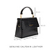 Isabel Bernard Femme Forte Heline bolso de mano croco negro de cuero vacuno