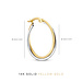Isabel Bernard Rivoli Adame 14 karat gold hoop earrings with two colours of gold