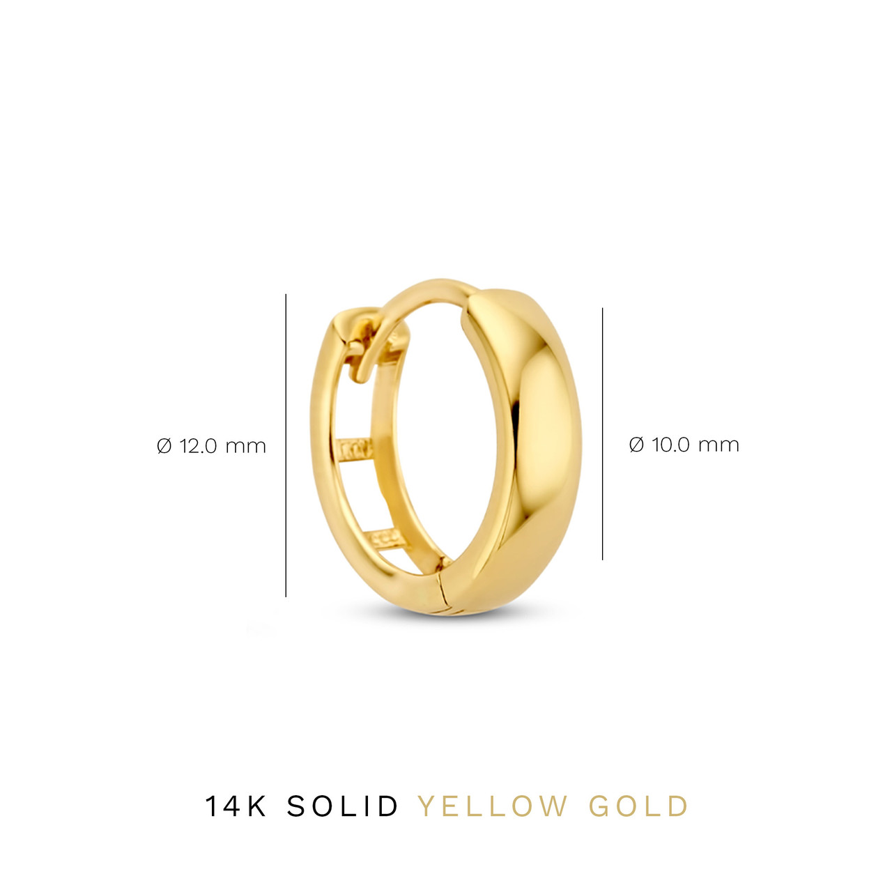 Isabel Bernard Rivoli Morgane 14 karat gold hoop earrings