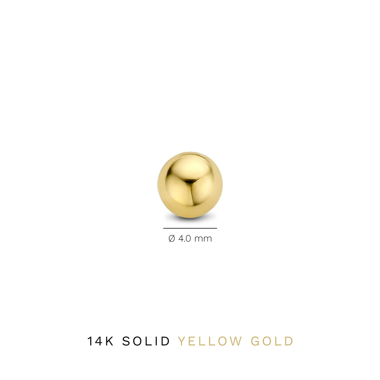 Isabel Bernard Rivoli Finou 14 karat gold ear studs with sphere