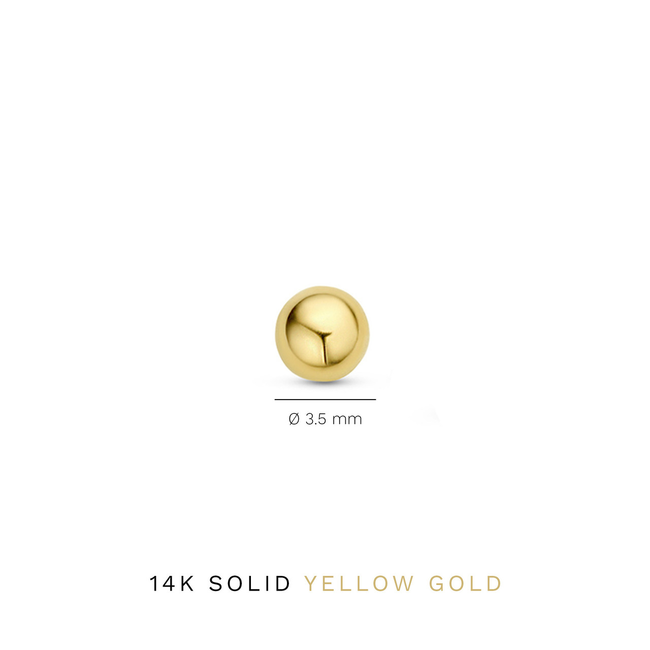 Isabel Bernard Le Marais Nadie 14 karat gold ear studs with sphere