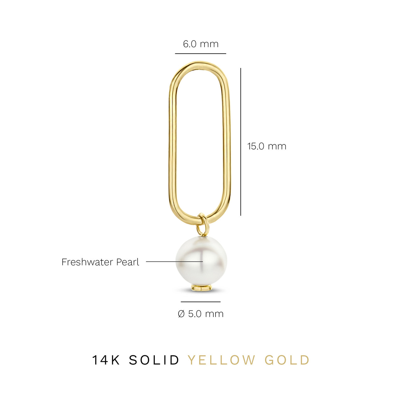 Isabel Bernard Belleville Luna 14 karat gold ear studs with freshwater pearl