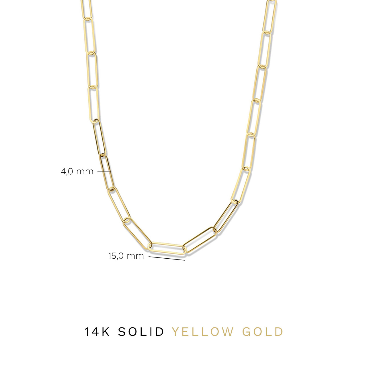 Isabel Bernard Aidee Odile 14 karat gold link necklace