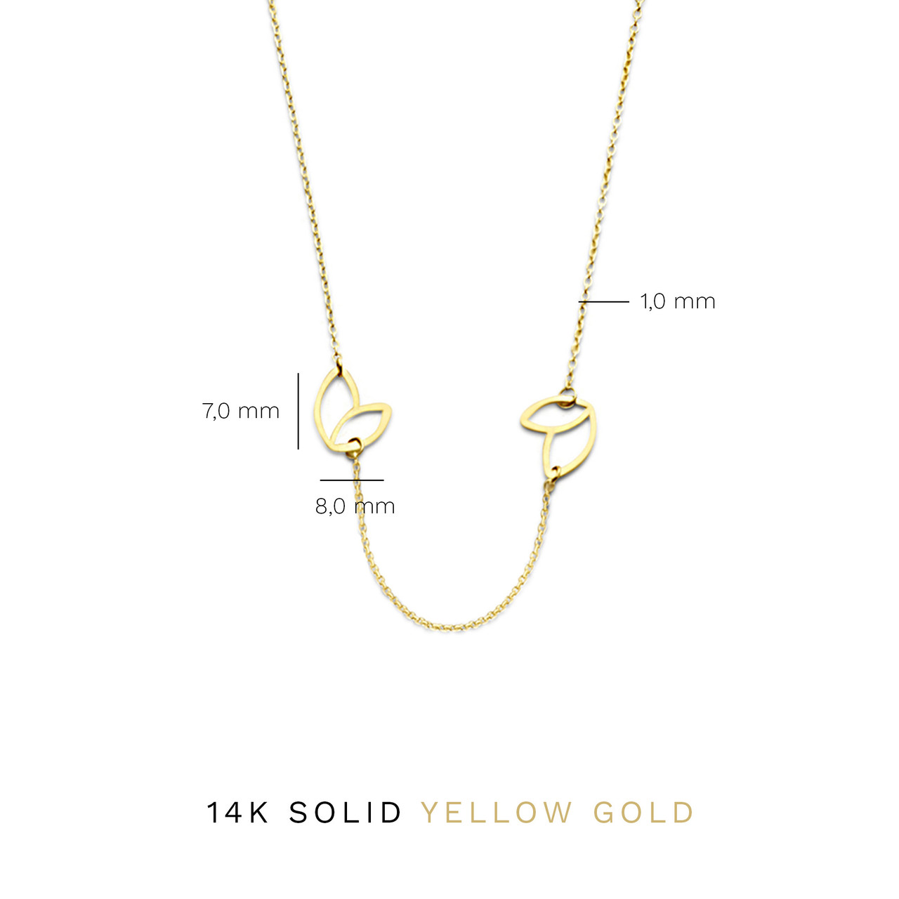 Isabel Bernard Belleville Noémi 14 karat gold necklace