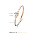 Isabel Bernard La Concorde Abelle 14 karat rose gold ring with zirconia stone