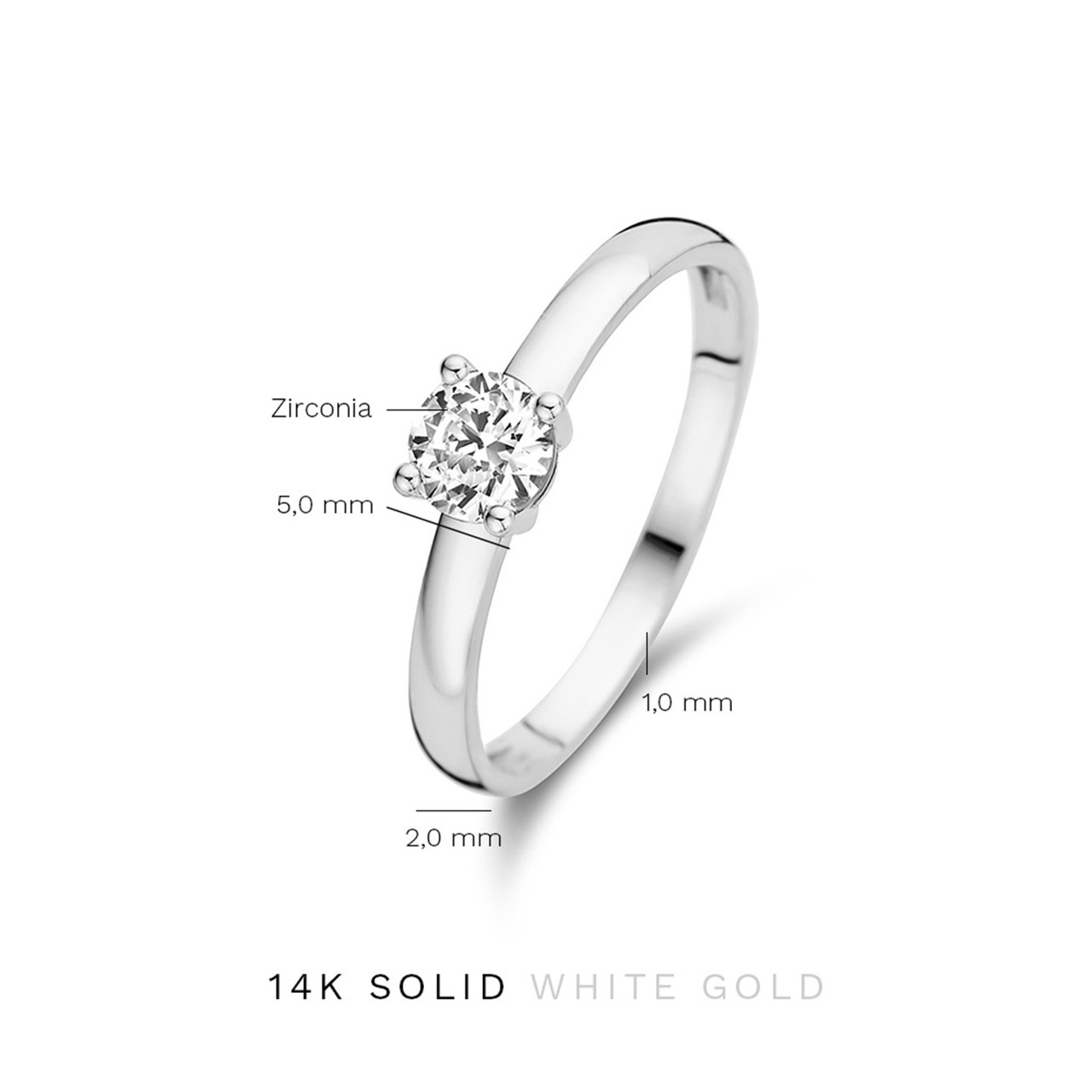 14 karat white gold band deals