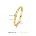 Isabel Bernard Rivoli Solene 14 karat gold stacking ring with zirconia