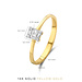 Isabel Bernard De la Paix Maxime anel de ouro de 14 quilates com diamante 0.10 carat