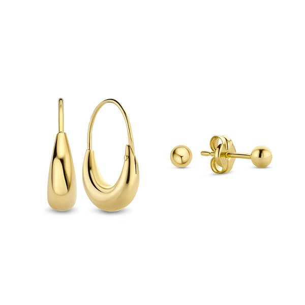 Isabel Bernard Cadeau d'Isabel 14 karat gold earrings set