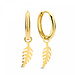 Isabel Bernard Cadeau d'Isabel 585er Gold Ohrring-Set mit Feder