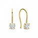 Isabel Bernard Cadeau d'Isabel 14 karat gold earring set with zirconia stones